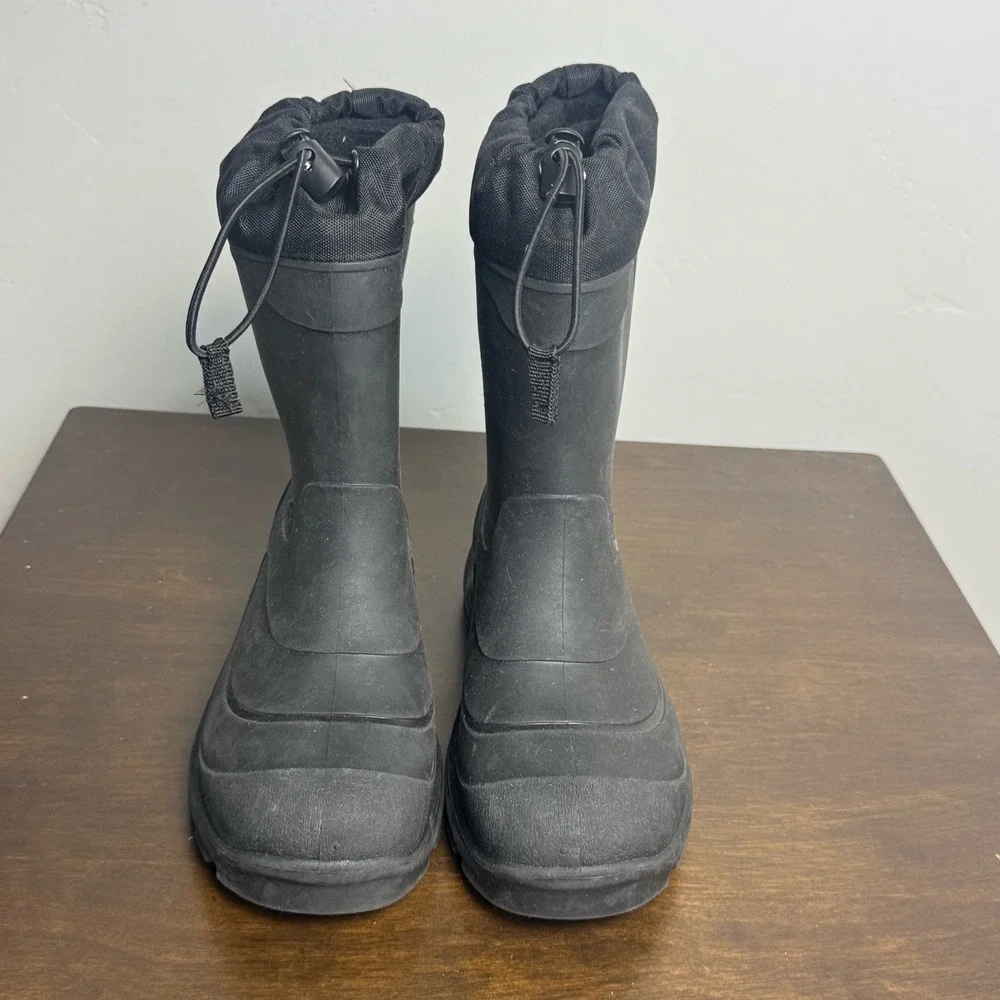 Kamik Snobuster 1 Winter Boot Youth 4 Black Snow Rain Waterproof Liner Insulated